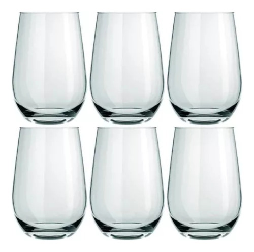 Set X 6 Vasos Vidrio Nadir Dubai 480ml