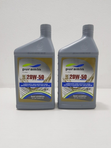 Aceite Semi-sintetico Puramin 20w50 Original 