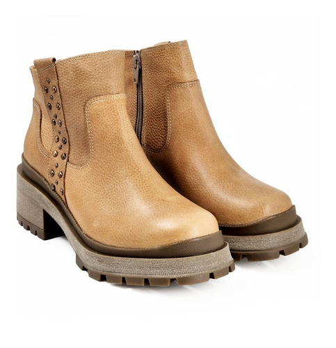 Bota Borcego Penelope 02322 Cuero Suela Livianas Acolchadas