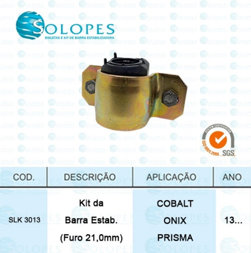Kit Barra Estabilizadora Cobalt Onix Prisma Solopes Slk3013