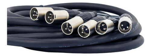 Multicabos Com Conectores Xlr 6 Vias - Santo Ângelo 45 Mts