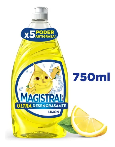 Detergente Magistral Limón 750 Ml X 4 Unidades