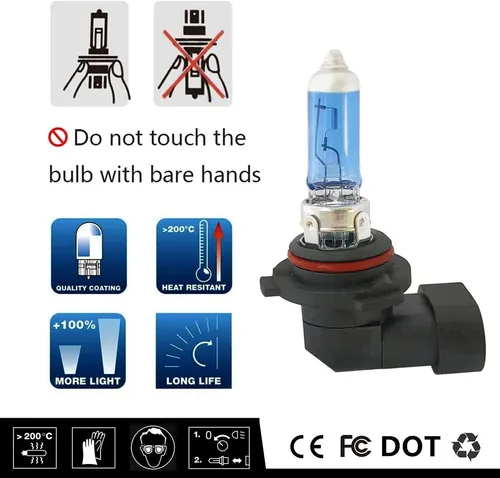 Bombilla Halógenas Vexoneye, P/ Coche, 12v 55w, 5000k, 1 Par