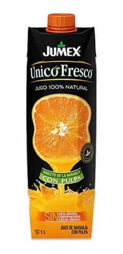 Jugo Jumex Unico Fresco Naranja Con Pulpa 1 L