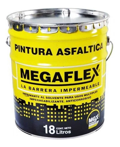 Pintura Asfaltica X 18 Kg.megaflex (solvente)