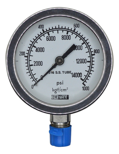 Manómetro Dewit De Rango 0-1000 Kg/cm2. Modelo: 91/63/1000
