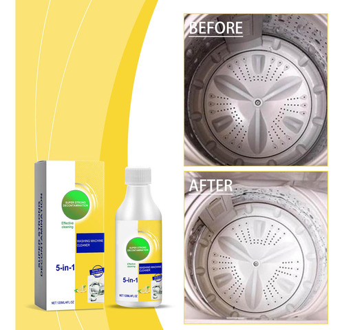 Limpiador De Lavadora De 120 Ml, Suplemento De Limpieza Para