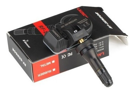 Imagen 3 de 5 de 4 Sensores Tpms Universal De Caucho Launch 315 Mhz Y 433 Mhz