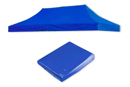 Carpa Lona Repuesto Toldo 3x4,5 Impermeable Filtro Uv Azul