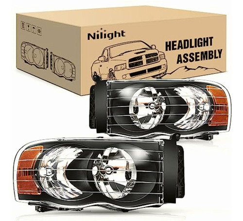 Nilight Faros Delanteros Para Camioneta Ram 1500 2500 3500