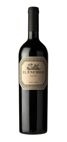 Vino El Enemigo Malbec 750ml. Caja 6 Botellas