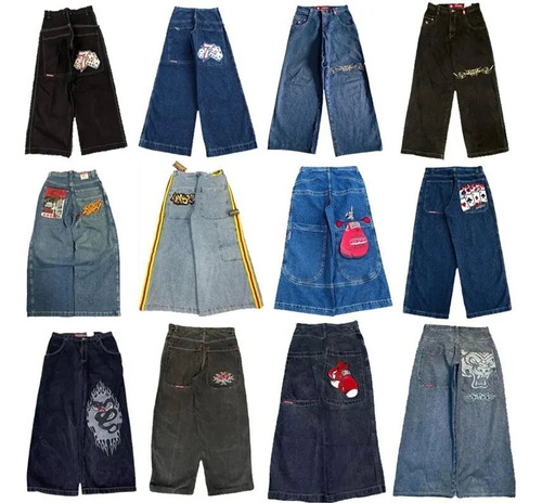 Vaqueros Vaqueros Anchos De Estilo Urbano Para Hombre - Casu