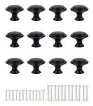Comprar Perillas Negras Para Gabinete, 12 Pomos De Gabinete De Cocin