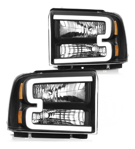 Faros Super Duty F250 350 Ford 2005 2006 2007 Drl