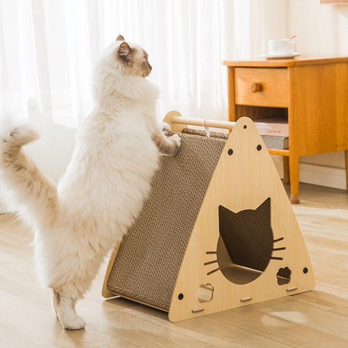 Cartón Cat Houses Rascador Para Gatos Medianos Y Kitty