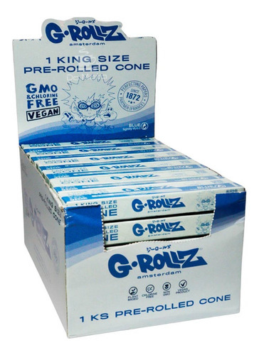 Caixa De Cone G-rollz Banksy's Graffiti Blue King Size