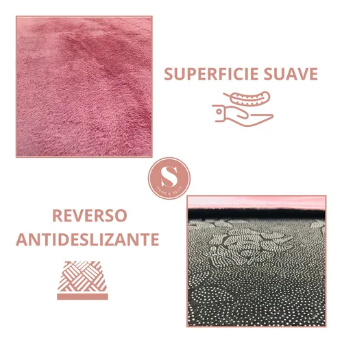 Bajada De Cama Alfombra Manta Peluda 120x60cm