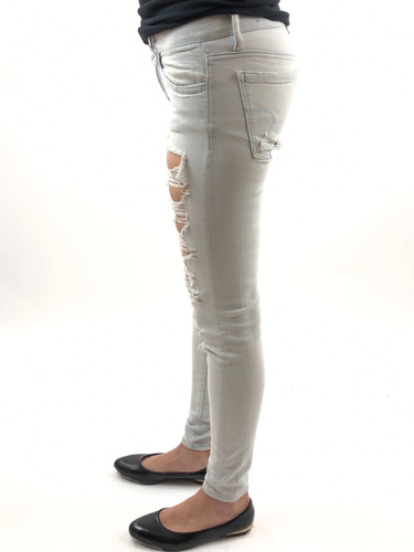 Jeans American Age Color Gris Talle Xs (Usado)