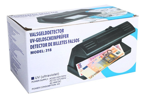 Detector Billetes Falsos Luz Ultravioleta Linterna Luz Led