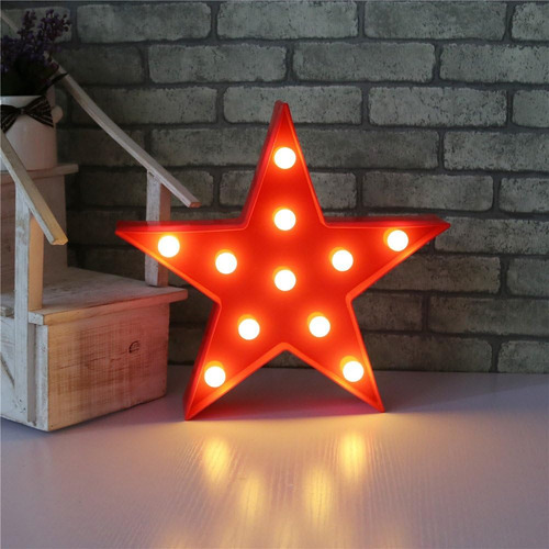 Pooqla Marquesina Con Luz Led En Forma De Estrella, Carpa Il