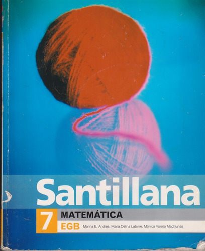 Matemática 7, Santillana Serie Claves