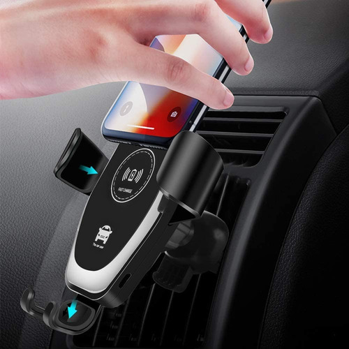 Imagen 6 de 7 de Base Cargador Inalámbrico De Carro 10w Con Soporte Ajustable