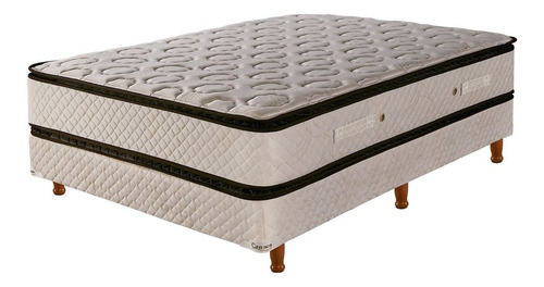 Imagen 1 de 1 de Sommier Cannon Resortes Sublime Pillow Top 2 1/2 plazas de 190cmx140cm