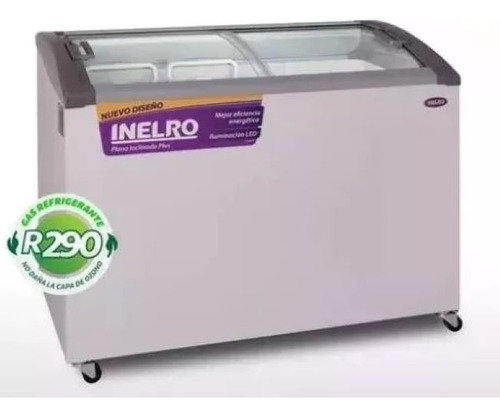 Freezer Inelro Fih 350pi Plus 279 Lts 2 T/vidrio Curvo 