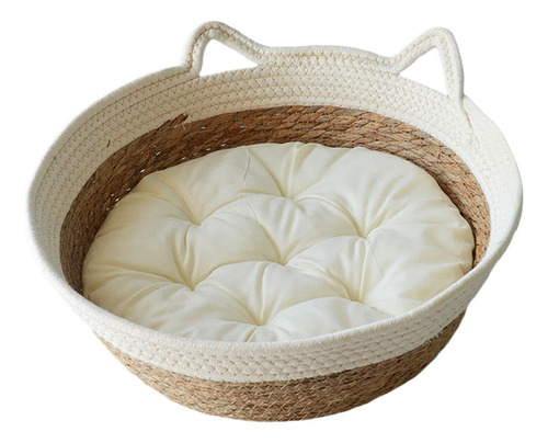 Cw Cesta Tejida Para Cama De Gato, Nido Para Dormir Para
