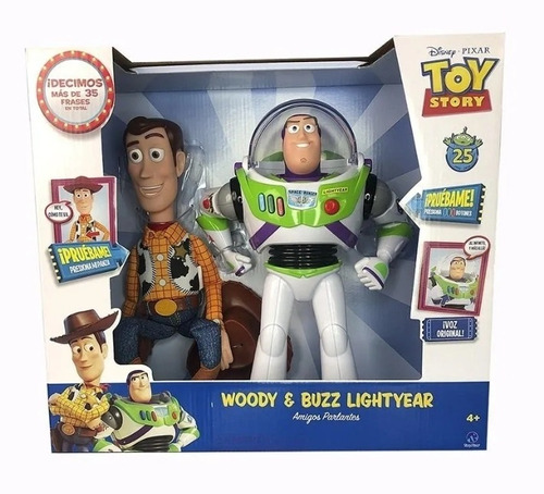 Toy Story 4 Buzz Lightyear Y Woody Amigos Parlantes 35frases