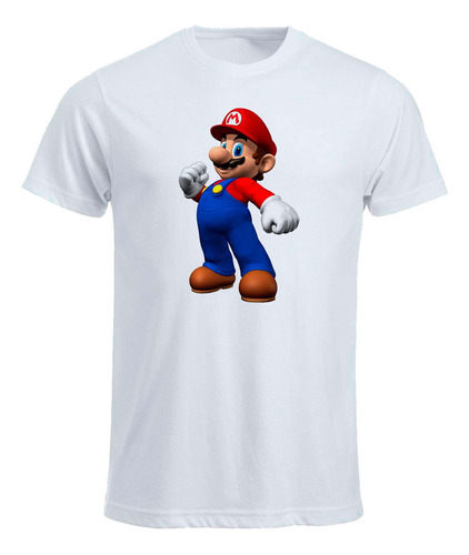 Remera Estampada Sublimada Mario Bros K032