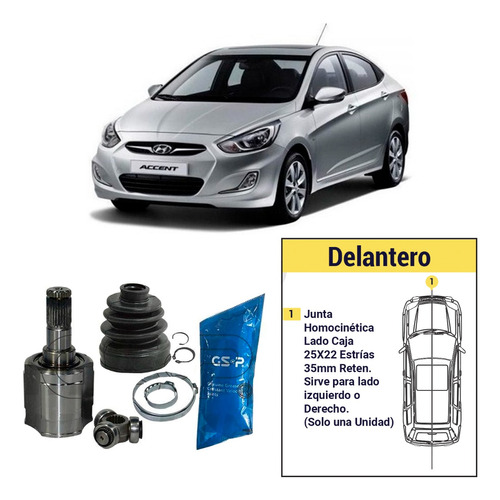 Junta Homocinetica Hyundai Accent Rb 1.4 2013