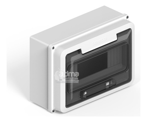 Caja Para Termicas Ip65 Aplicar 9 Polos Din Blanco Genrod