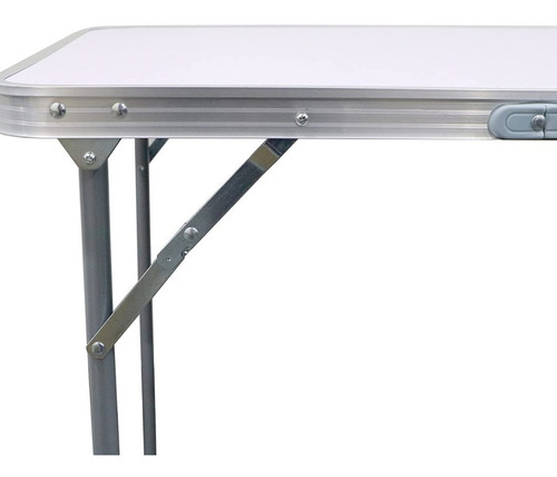 Mesa Jardín Exterior Plegable Aluminio Tipo Valija 70 X 60