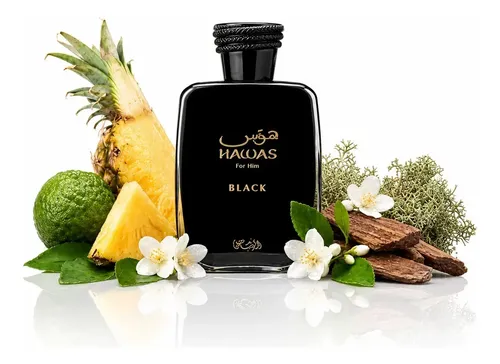 Perfume Eau de Parfum Rasasi Hawas Black Masculino 100 ml | Frete