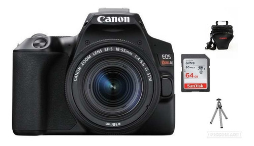 Canon Rebel Sl3 C/ Lente 18-55 Is Stm+ 64gb+ Bolsa+ Tripé