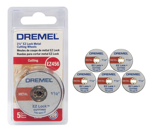 Discos De Corte Metal Dremel Ez456 38mm - Set X 5u  - Fdn 