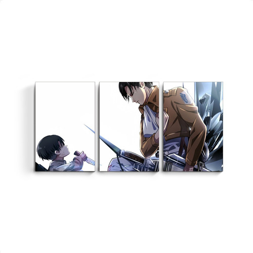 Cuadro Triptico Shingeki No Kyojin Attack On Titan Anime Snk