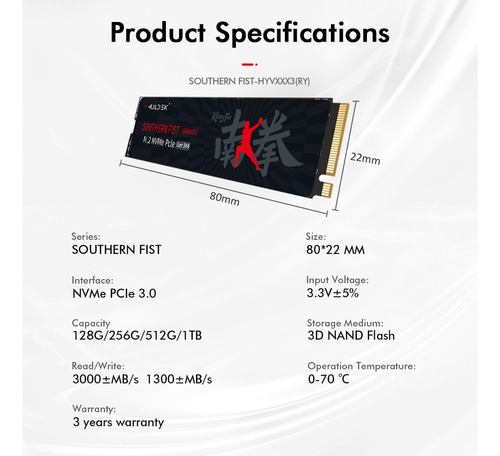 Unidad De Disco Duro Huadisk M.2 256gb Nvme Para Computadora
