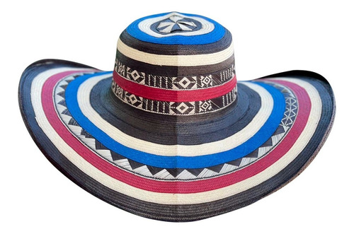 Sombrero 23 Fibras Multicolor Extrafino Artesanal