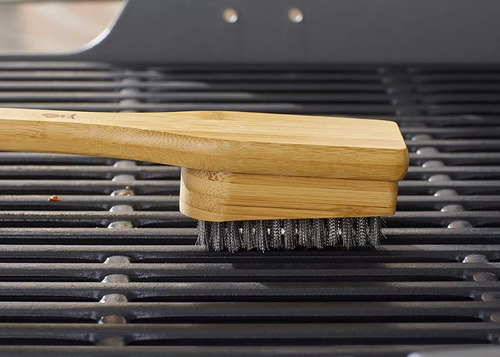 Cepillo Para Parrilla, Mango De Bambú, 45.7 Cm, Weber