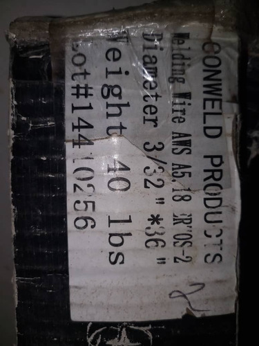 Imagen 2 de 2 de Varillas De Hierro Cobrizadas 70s2 De 3/32 Y 1/8