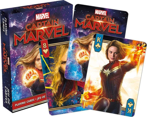 Aquarius Marvel Capt Marvel - Juego De Cartas