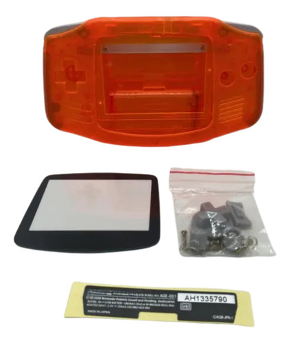 Carcasa Para Gameboy Advance - Varios Colores Naranja Fluo Transparente