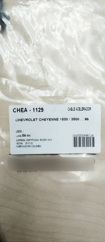 Cable Acelerador Chevrolet Cheyenne 1500\ 3500 96