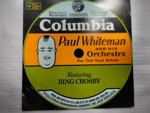 Paul Whiteman Featuring Bing Crosby Disco Vinilo Lp___