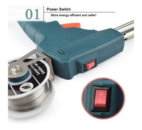 Pistola Soldar 60 Watt Con Rollo Estaño Incluido