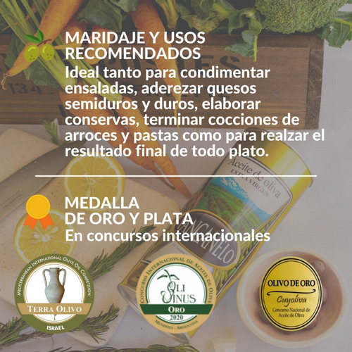 Imagen 3 de 10 de Aceite Oliva Yancanelo Extra Virgen Pack X 6 X 1 Litro