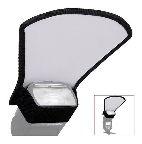 Difusor Reflector Flash Softbox Plata / Blanco Para Cano