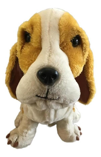 Muñeco Peluche Perro Basset Hound 40cm